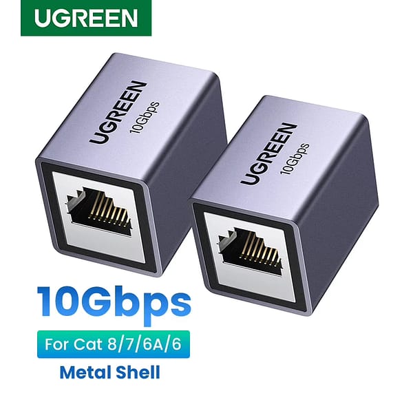 RJ45 Connector 10Gbps Network Extender Extension for Cat8 Cat7 Cat6 Ethernet Cable Adapter Gigabit Female to Female