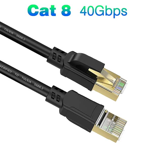 Cat8 RJ45 Ethernet Cable 40Gbps 2000Mhz Lan Patch Cable